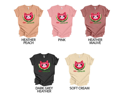 Cat-Ermelon Funny Shirt, Womens Cat Shirt, Cat Lovers Gift, Birthday Gift Shirt, Cute Cats Shirt, Funny Kitten Shirt, Funny Shirts